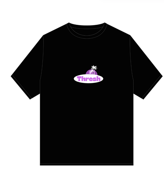 Black and Purple Box Tee